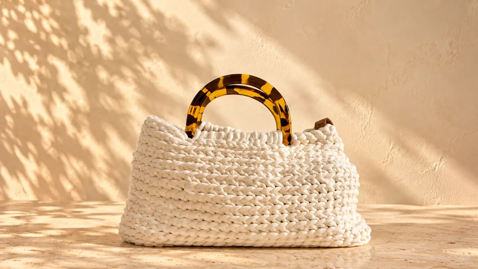 Sac Andréa-Lan en crochet, couleur coton