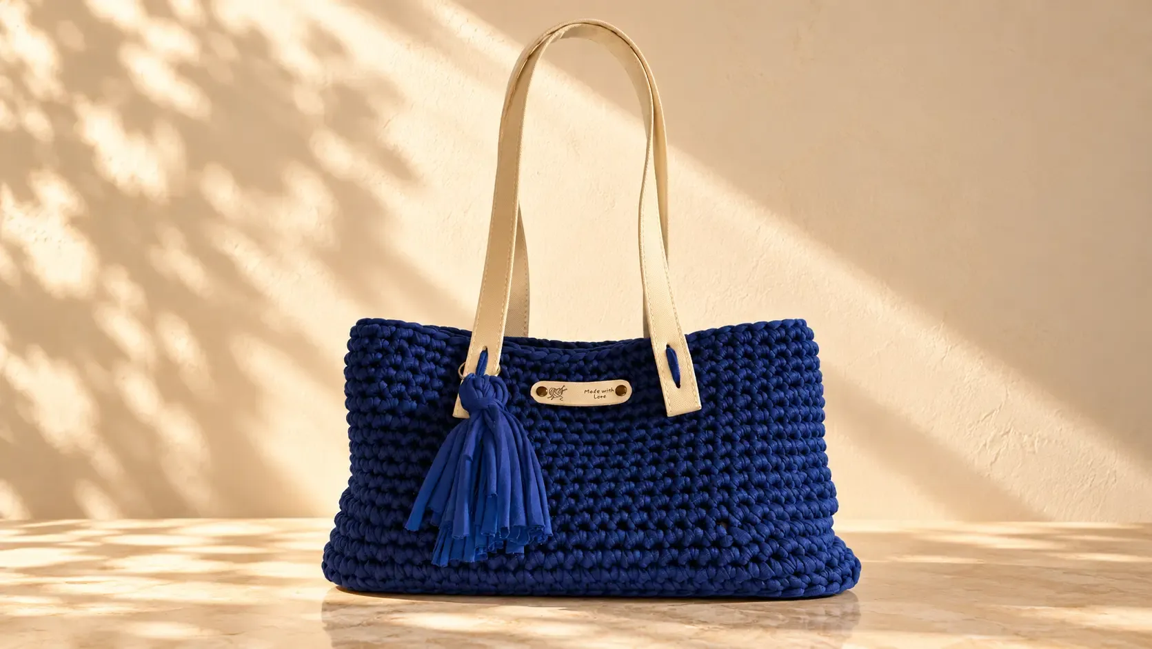 Sac Karina en crochet, couleur nuit
