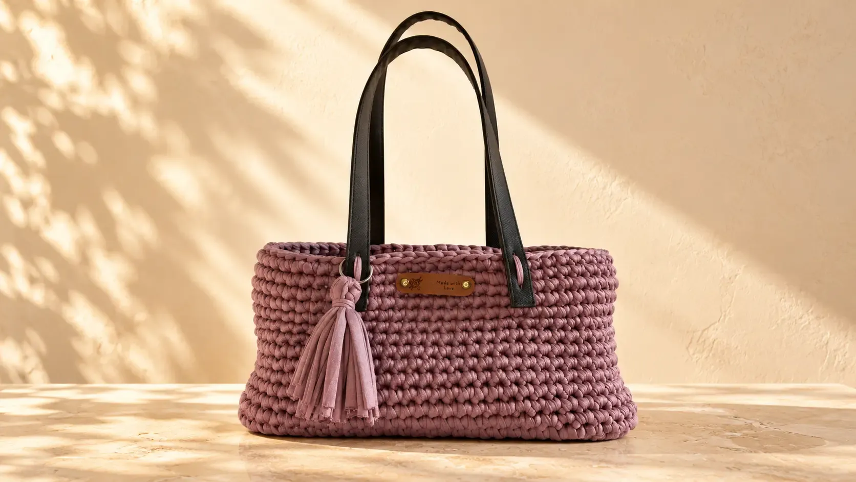 Sac Karina en crochet, couleur pourpre